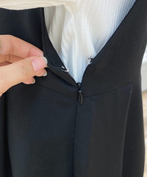 apres jour（アプレジュール）の「Vネックジャンスカ【ZOZOTOWN限定アイテム】【１.１】（ワンピース・レディース・ダークブラウン/ブラック・MEDIUM/SMALL/X-LARGE）」の20枚目の写真
