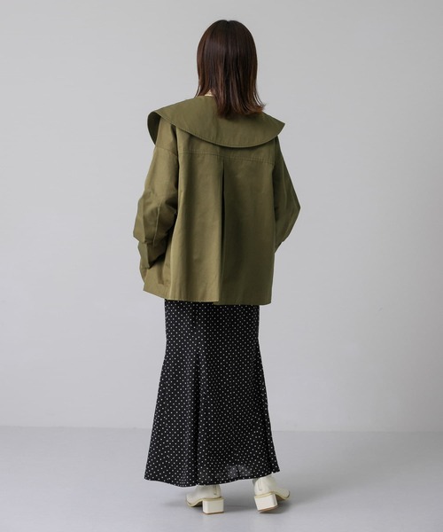 KBF(ケイビーエフ)の「ドット柄マーメイドスカート(スカート・レディース・ホワイト系その他/ブラック系その他・ONE)」の3枚目の写真