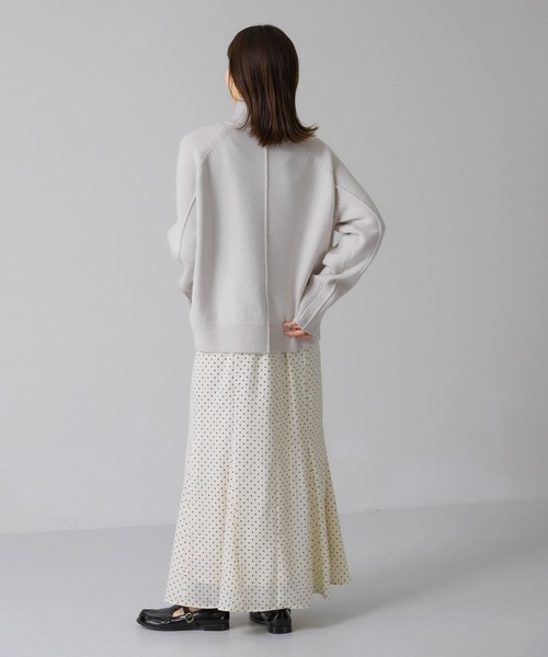 KBF(ケイビーエフ)の「ドット柄マーメイドスカート(スカート・レディース・ホワイト系その他/ブラック系その他・ONE)」の9枚目の写真