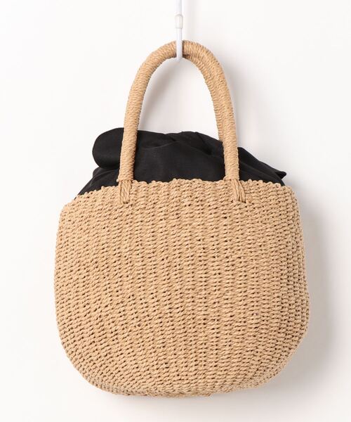 To b. by agnes b.（トゥービーバイアニエスベー）の「WP29 SAC かごバッグ（かごバッグ・レディース・ベージュ系その他・UNI）」の2枚目の写真