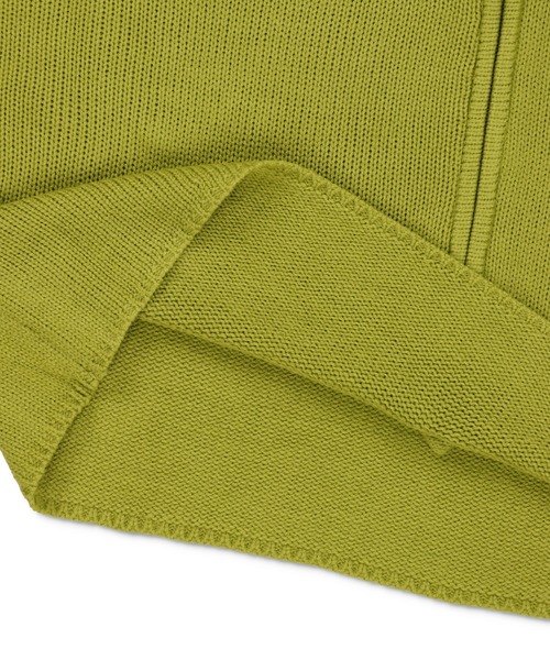 SPINNS（スピンズ）の「ハーフジップ ショートニット（ニット/セーター・レディース・ナチュラル/ライトグリーン/ダークブルー/ブラック・ONESIZE）」の8枚目の写真