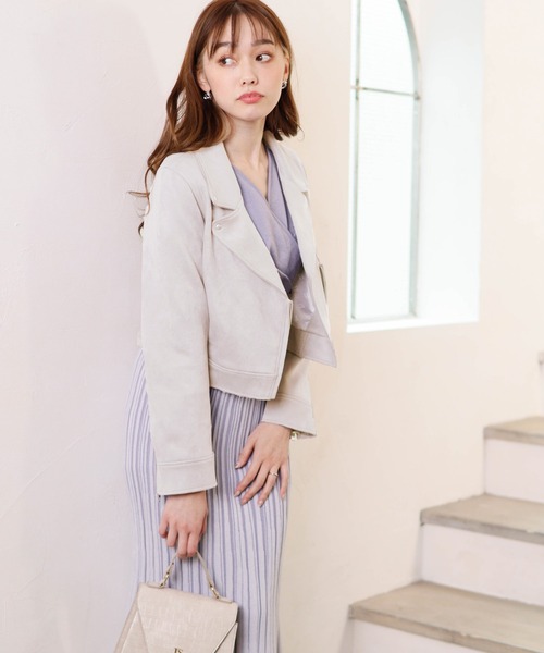 LIPSERVICE（リップサービス）の「コンパクトライダースジャケット（ライダースジャケット・レディース・ブラック/ブルー/アイボリー・S/M）」の8枚目の写真