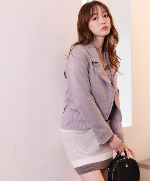 LIPSERVICE（リップサービス）の「コンパクトライダースジャケット（ライダースジャケット・レディース・ブラック/ブルー/アイボリー・S/M）」の14枚目の写真