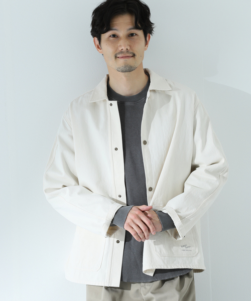 JOURNAL STANDARD relume（ジャーナルスタンダード　レリューム）の「【ARMY TWILL / アーミーツイル】別注 VINTAGE TWILL カバーオール（カバーオール・メンズ・ブラック/ナチュラル・MEDIUM/LARGE）」の17枚目の写真