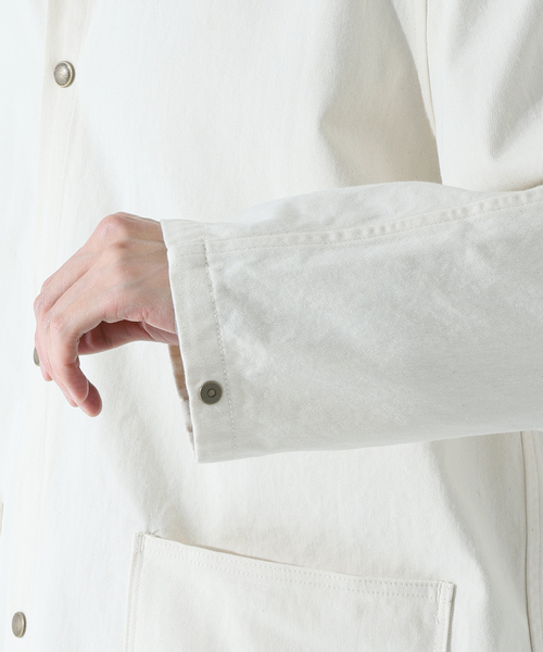 JOURNAL STANDARD relume（ジャーナルスタンダード　レリューム）の「【ARMY TWILL / アーミーツイル】別注 VINTAGE TWILL カバーオール（カバーオール・メンズ・ブラック/ナチュラル・MEDIUM/LARGE）」の10枚目の写真