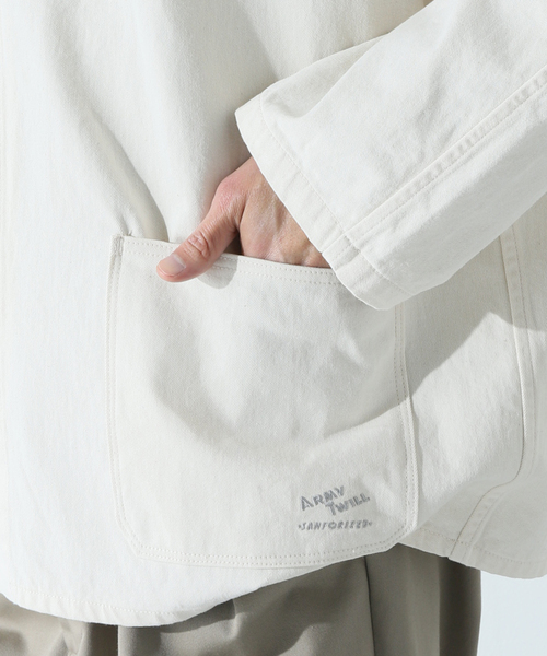 JOURNAL STANDARD relume（ジャーナルスタンダード　レリューム）の「【ARMY TWILL / アーミーツイル】別注 VINTAGE TWILL カバーオール（カバーオール・メンズ・ブラック/ナチュラル・MEDIUM/LARGE）」の9枚目の写真