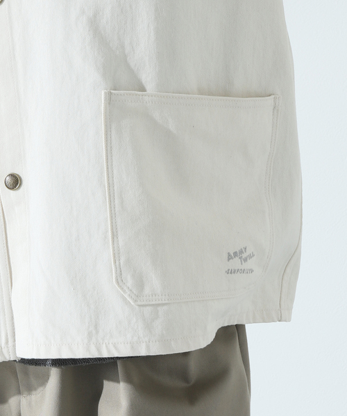 JOURNAL STANDARD relume（ジャーナルスタンダード　レリューム）の「【ARMY TWILL / アーミーツイル】別注 VINTAGE TWILL カバーオール（カバーオール・メンズ・ブラック/ナチュラル・MEDIUM/LARGE）」の8枚目の写真