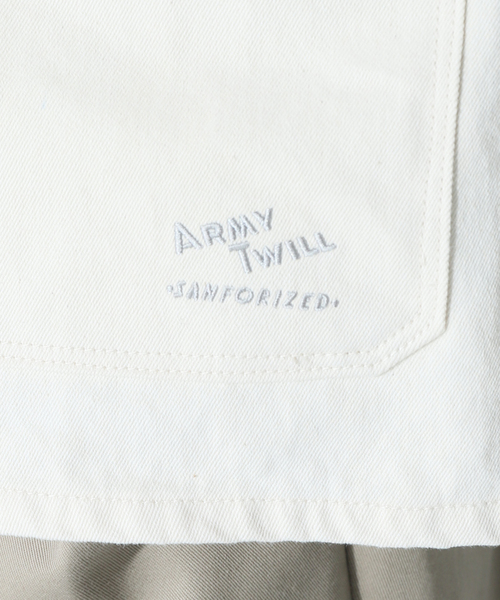 JOURNAL STANDARD relume（ジャーナルスタンダード　レリューム）の「【ARMY TWILL / アーミーツイル】別注 VINTAGE TWILL カバーオール（カバーオール・メンズ・ブラック/ナチュラル・MEDIUM/LARGE）」の6枚目の写真