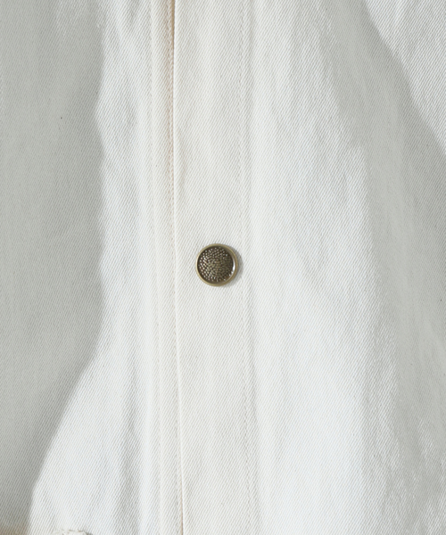 JOURNAL STANDARD relume（ジャーナルスタンダード　レリューム）の「【ARMY TWILL / アーミーツイル】別注 VINTAGE TWILL カバーオール（カバーオール・メンズ・ブラック/ナチュラル・MEDIUM/LARGE）」の5枚目の写真