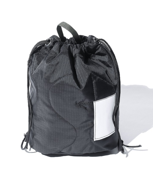 THRIFTY LOOK（スリフティールック）の「THRIFTY LOOK/スリフティルック QUILT EFFECT BAG  巾着キルティングバッグ（ショルダーバッグ・メンズ・ブラック/グレー/オリーブ・ONE SIZE）」の20枚目の写真