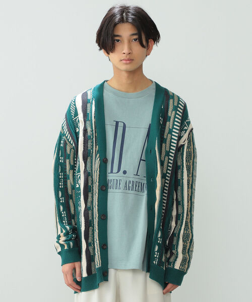 BeAMS DOT(ビームスドット)の「【WEB限定】BeAMS DOT / ルーズ ジャカード カーディガン(カーディガン/ボレロ・メンズ・ベージュ/グリーン・MEDIUM/LARGE)」の22枚目の写真