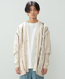 BeAMS DOT | 【WEB限定】BeAMS DOT / ルーズ ジャカード カーディガン(カーディガン/ボレロ)