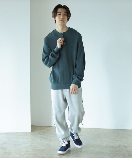 BEAMS T（ビームスティー）の「Crepuscule / Aze Henly Neck Long Sleeve（Tシャツ/カットソー・メンズ・グリーン/ブルー・SMALL/MEDIUM/LARGE）」の5枚目の写真