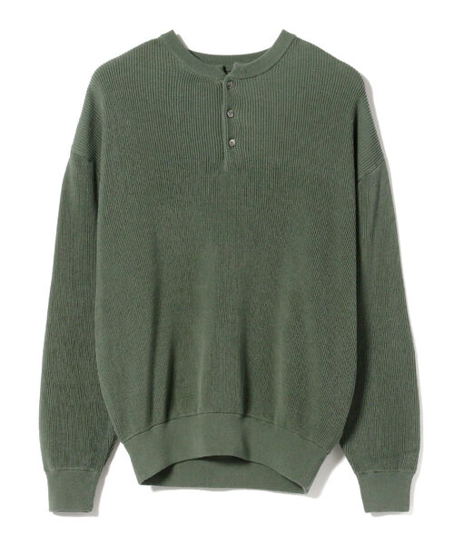 BEAMS T（ビームスティー）の「Crepuscule / Aze Henly Neck Long Sleeve（Tシャツ/カットソー・メンズ・グリーン/ブルー・SMALL/MEDIUM/LARGE）」の8枚目の写真