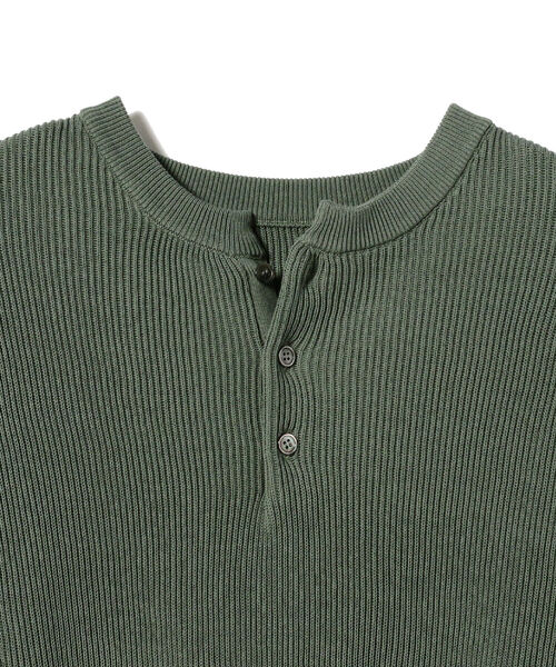 BEAMS T（ビームスティー）の「Crepuscule / Aze Henly Neck Long Sleeve（Tシャツ/カットソー・メンズ・グリーン/ブルー・SMALL/MEDIUM/LARGE）」の9枚目の写真