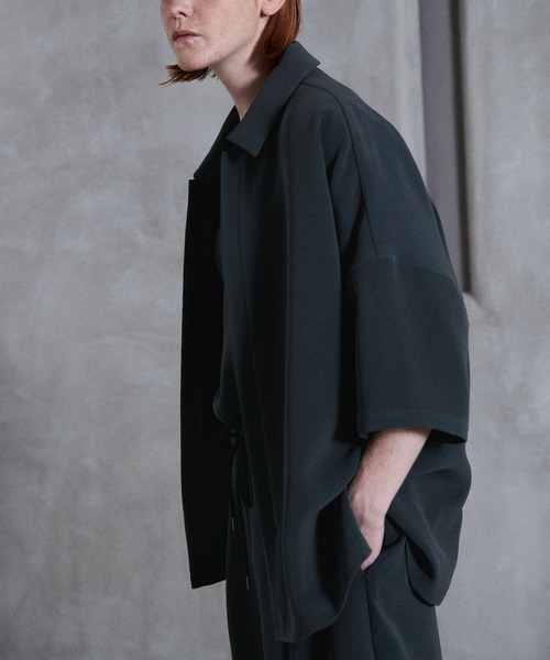 WYM × ATTACHMENT（ウィム×アタッチメント）の「MINIMAL HALF SLEEVE ZIP SHIRT（シャツ/ブラウス・メンズ・ブラウン/グレー系・S/M/L）」の7枚目の写真