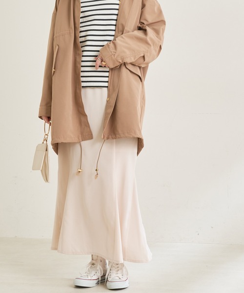 natural couture（ナチュラルクチュール）の「【WEB限定・2サイズ展開】理想の美シルエットラインが叶うハイウエスト落ち感マーメイドスカート（スカート・レディース・ブラック/パープル/アイボリー/グリーン・MEDIUM/SMALL）」の21枚目の写真