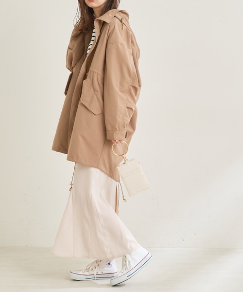 natural couture（ナチュラルクチュール）の「【WEB限定・2サイズ展開】理想の美シルエットラインが叶うハイウエスト落ち感マーメイドスカート（スカート・レディース・ブラック/パープル/アイボリー/グリーン・MEDIUM/SMALL）」の8枚目の写真