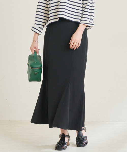 natural couture（ナチュラルクチュール）の「【WEB限定・2サイズ展開】理想の美シルエットラインが叶うハイウエスト落ち感マーメイドスカート（スカート・レディース・ブラック/パープル/アイボリー/グリーン・MEDIUM/SMALL）」の19枚目の写真