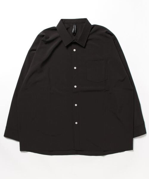 INASTUDIOS ZOO（イーナストゥディオスズー）の「「INASTUDIOS SELECT」ポリストレッチ ドロップショルダーシャツ（シャツ/ブラウス・メンズ・ホワイト/チャコール/イエロー/グリーン/サックスブルー/ブラック/グレイッシュベージュ/ネイビー/パープル・MEDIUM/LARGE/X-LARGE）」の19枚目の写真