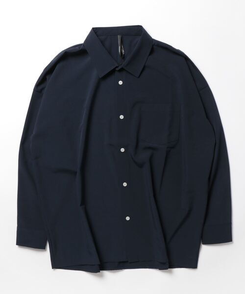 INASTUDIOS ZOO（イーナストゥディオスズー）の「「INASTUDIOS SELECT」ポリストレッチ ドロップショルダーシャツ（シャツ/ブラウス・メンズ・ホワイト/チャコール/イエロー/グリーン/サックスブルー/ブラック/グレイッシュベージュ/ネイビー/パープル・MEDIUM/LARGE/X-LARGE）」の20枚目の写真