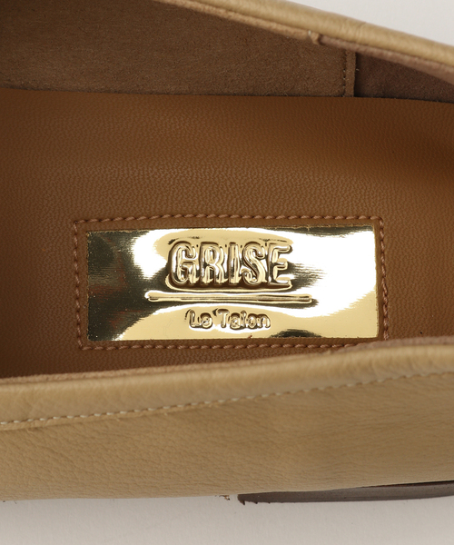 LE TALON(ルタロン)の「GRISE レザースクエアソフトペニーローファー(ローファー・レディース・ベージュ/ブラック系その他・23cm/24cm/24.5cm/23.5cm/22cm/22.5cm/25cm)」の10枚目の写真