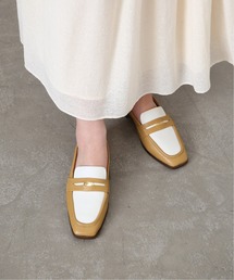 LE TALON | GRISE レザースクエアソフトペニーローファー(ローファー)
