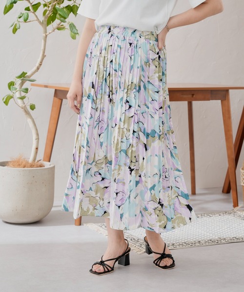 セール 花柄プリーツスカート スカート Prose Verse プロズヴェール のファッション通販 Zozotown