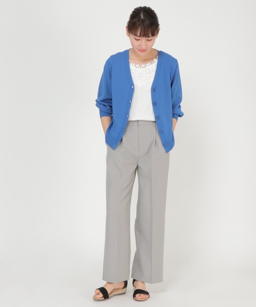 ikka(イッカ)の「リネンライクワイドパンツ(その他パンツ・レディース・ライトグレー/ネイビー・L/M)」の13枚目の写真