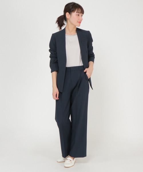 ikka(イッカ)の「リネンライクワイドパンツ(その他パンツ・レディース・ライトグレー/ネイビー・L/M)」の15枚目の写真