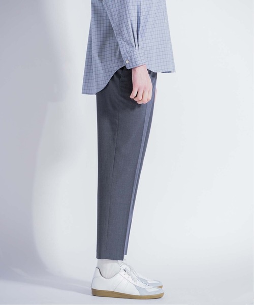 417 EDIFICE(フォーワンセブンエディフィス)の「"テーパード"【allery / アレリ―】T/W スラックス(スラックス・メンズ・ブラック/グレー・SMALL/LARGE/MEDIUM)」の1枚目の写真
