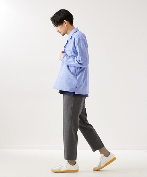 417 EDIFICE(フォーワンセブンエディフィス)の「"テーパード"【allery / アレリ―】T/W スラックス(スラックス・メンズ・ブラック/グレー・SMALL/LARGE/MEDIUM)」の6枚目の写真