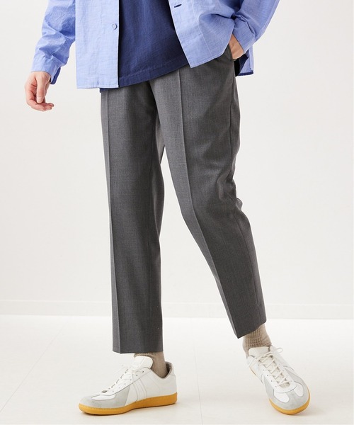 417 EDIFICE(フォーワンセブンエディフィス)の「"テーパード"【allery / アレリ―】T/W スラックス(スラックス・メンズ・ブラック/グレー・SMALL/LARGE/MEDIUM)」の21枚目の写真