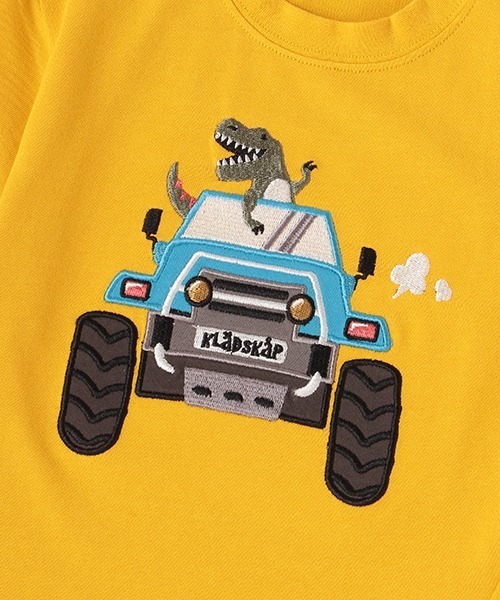 kladskap（クレードスコープ）の「オフロードーカーザウルス半袖Tシャツ（Tシャツ/カットソー・キッズ・マスタード/カーキ・80ｃｍ/120cm/100cm/130cm/110cm/90cm）」の8枚目の写真