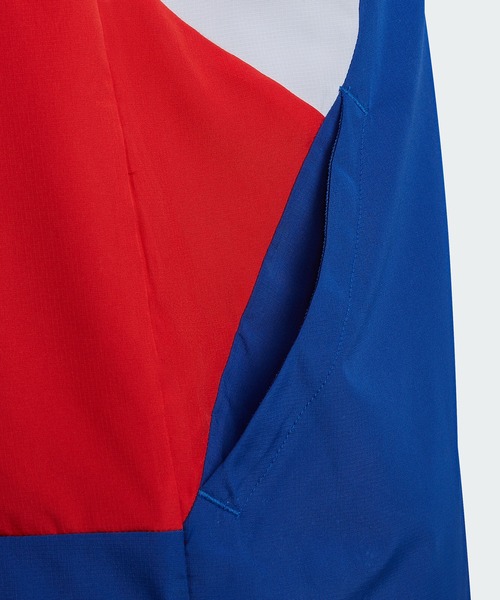 adidas（アディダス）の「カラーブロック ウインドブレーカー / ジャージ / アディダス（キッズ/子供用）（パーカー・キッズ・ブラック系その他/ロイヤルブルー・130/140/150/160）」の7枚目の写真