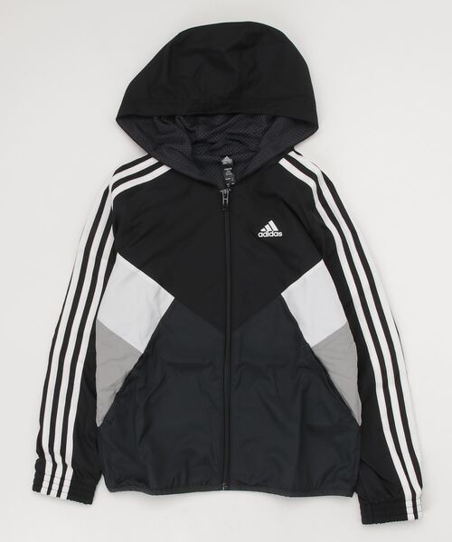 adidas（アディダス）の「カラーブロック ウインドブレーカー / ジャージ / アディダス（キッズ/子供用）（パーカー・キッズ・ブラック系その他/ロイヤルブルー・130/140/150/160）」の13枚目の写真