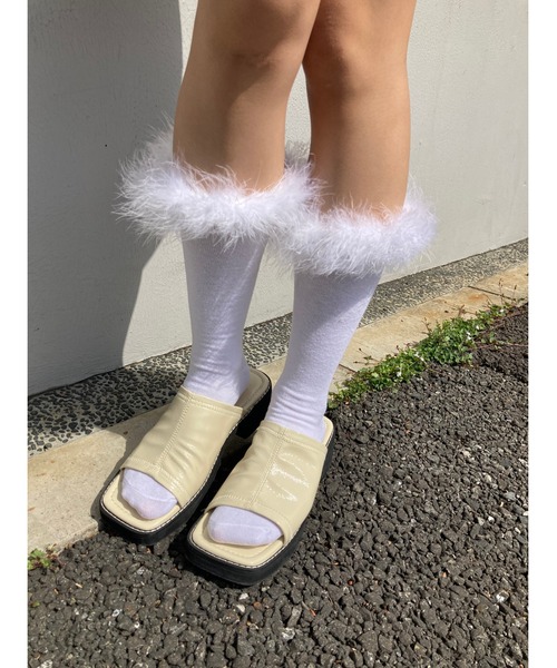 WC(ダブル シー)の「エナメルサンダル(サンダル・レディース・ブラック/サックスブルー/アイボリー・SMALL/MEDIUM)」の16枚目の写真