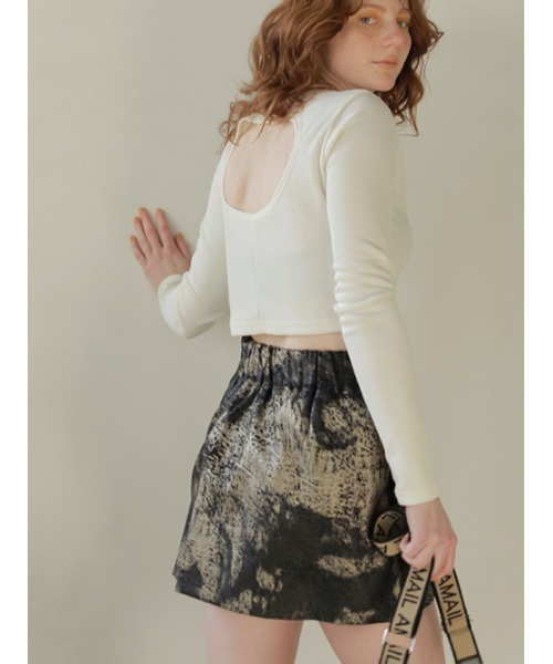 AMAIL（アマイル）の「BP mini skirt（スカート・レディース・ブラック/マルチ・FREE）」の15枚目の写真