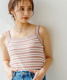mysty woman | カラフルボーダーニットキャミ 275123(タンクトップ)