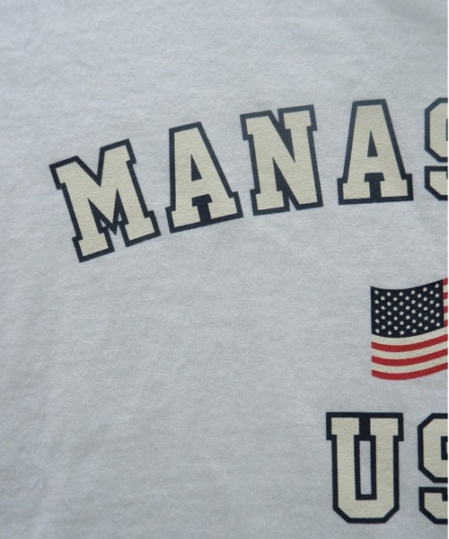 MANASTASH（マナスタッシュ）の「MANASTASH/マナスタッシュ　USA FLAG SS TEE ユーエスエーフラッグショートスリーブティー（Tシャツ/カットソー・メンズ・ホワイト/ネイビー/ブラック・SMALL/MEDIUM/LARGE/X-LARGE）」の9枚目の写真