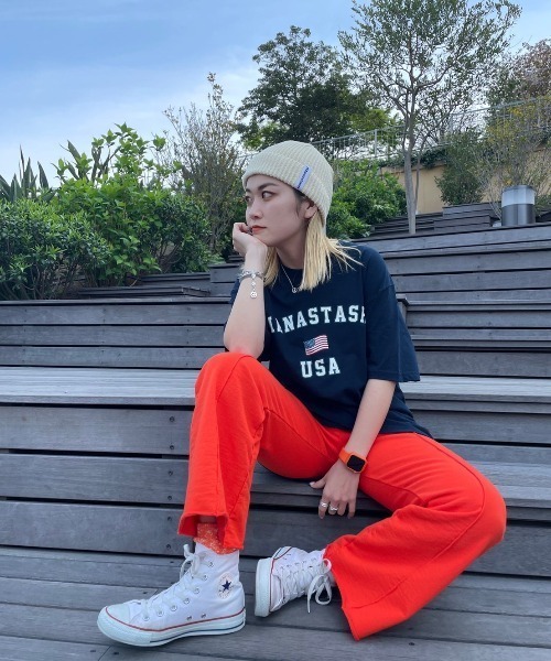 MANASTASH（マナスタッシュ）の「MANASTASH/マナスタッシュ　USA FLAG SS TEE ユーエスエーフラッグショートスリーブティー（Tシャツ/カットソー・メンズ・ホワイト/ネイビー/ブラック・SMALL/MEDIUM/LARGE/X-LARGE）」の13枚目の写真