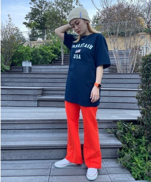 MANASTASH（マナスタッシュ）の「MANASTASH/マナスタッシュ　USA FLAG SS TEE ユーエスエーフラッグショートスリーブティー（Tシャツ/カットソー・メンズ・ホワイト/ネイビー/ブラック・SMALL/MEDIUM/LARGE/X-LARGE）」の15枚目の写真