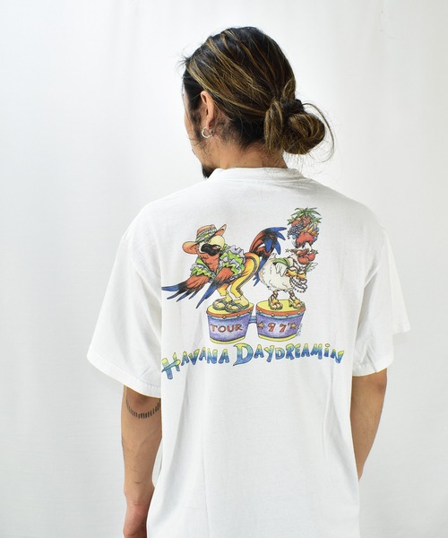90s Jimmy Buffett バンドTシャツ　USA ジミーバフェット 古着 90年代 TEE JAYS Jimmy Buffett ジミー バフェット 両面