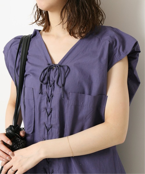 Spick & Span(スピックアンドスパン)の「【NORMMENT/ノーメント】オーガニックコットンジャンプスーツ(サロペット/オーバーオール・レディース・ライトグレー/ネイビー・FREE)」の18枚目の写真