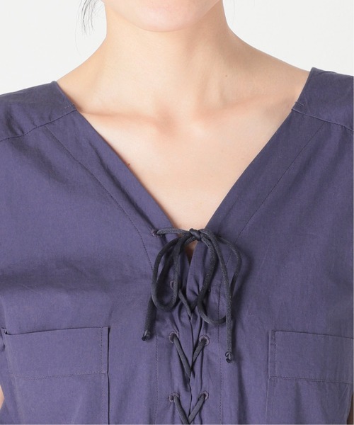 Spick & Span(スピックアンドスパン)の「【NORMMENT/ノーメント】オーガニックコットンジャンプスーツ(サロペット/オーバーオール・レディース・ライトグレー/ネイビー・FREE)」の22枚目の写真