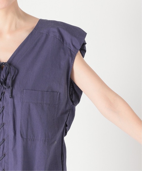 Spick & Span(スピックアンドスパン)の「【NORMMENT/ノーメント】オーガニックコットンジャンプスーツ(サロペット/オーバーオール・レディース・ライトグレー/ネイビー・FREE)」の8枚目の写真