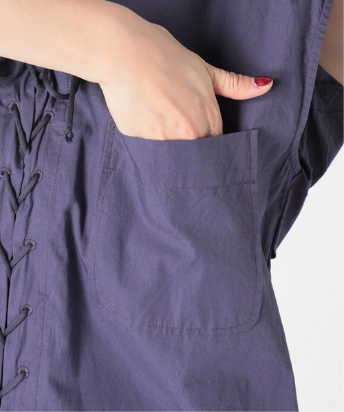 Spick & Span(スピックアンドスパン)の「【NORMMENT/ノーメント】オーガニックコットンジャンプスーツ(サロペット/オーバーオール・レディース・ライトグレー/ネイビー・FREE)」の15枚目の写真