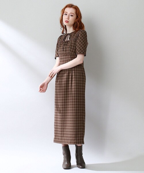 DEICY（デイシー）の「ミニチェックタイトワンピース（ワンピース