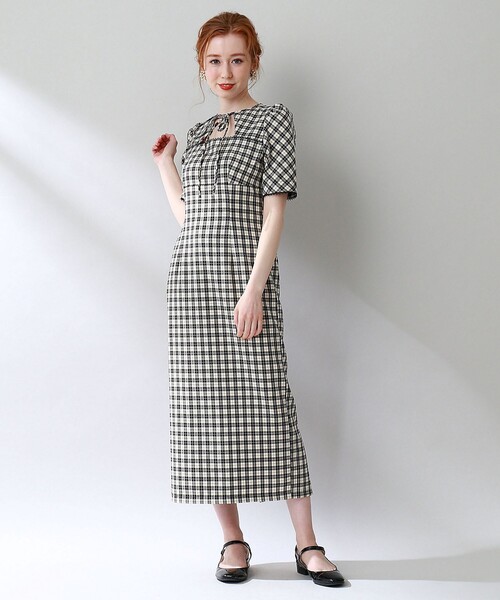 DEICY ミニチェックシャツワンピース DEICY（デイシー）の「ミニチェックタイトワンピース（ワンピース