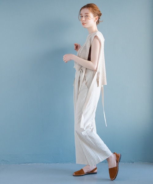 Crisp（クリスプ）の「リラックスストライプパンツ（その他パンツ・レディース・ベージュ/ナチュラル・FREE）」の14枚目の写真